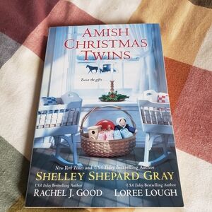 Source Unknown - Amish Christmas Twins Paperback Romance Novel.